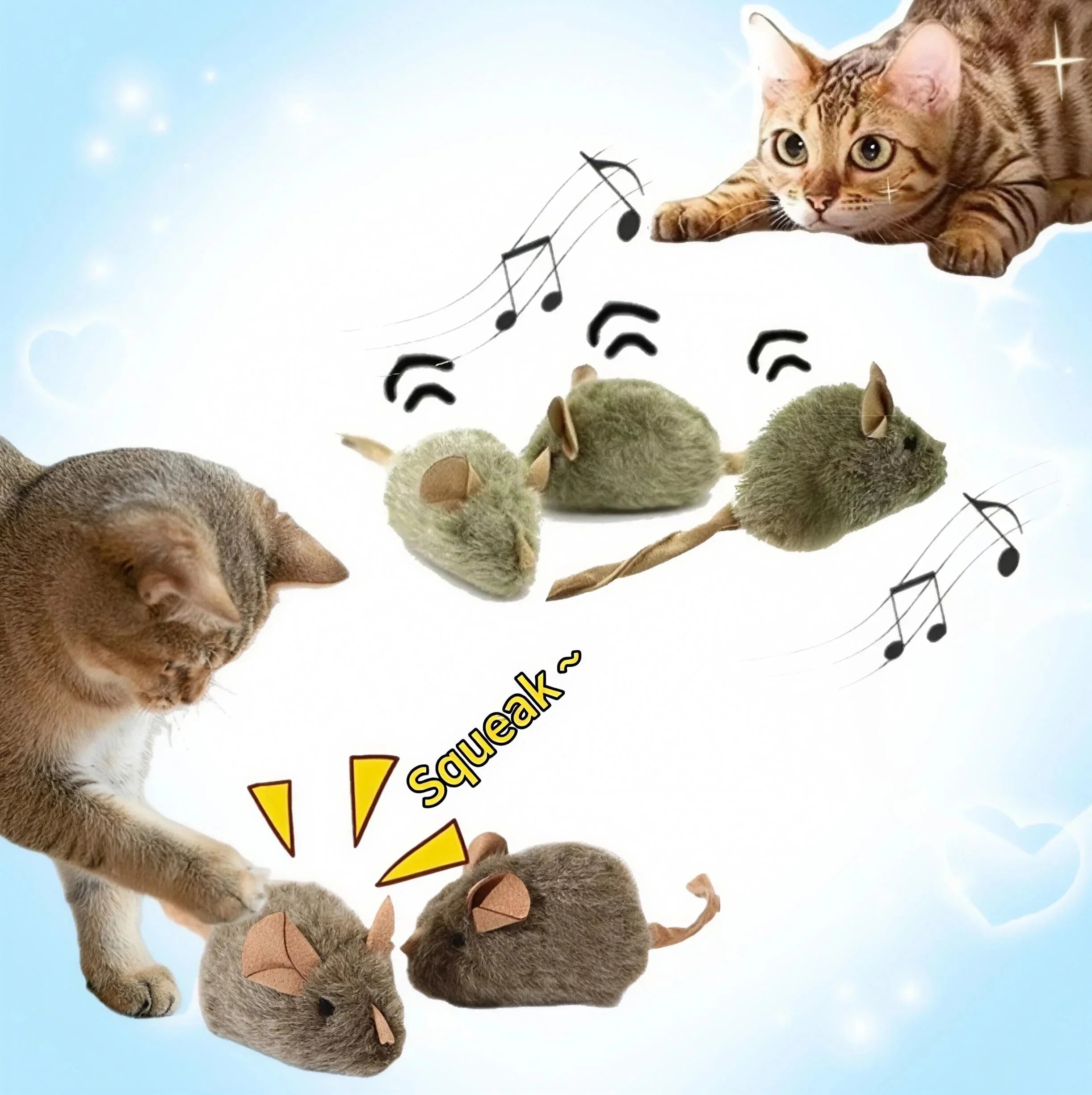 Topolino Giocattolo Interattivo Per Gatti